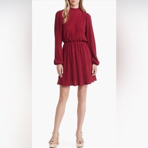 Floret Studios Red Long Sleeve Dress